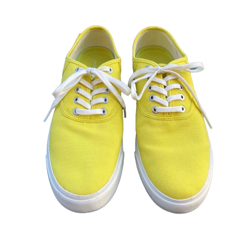 Lacoste Yellow Canvas Sneakers